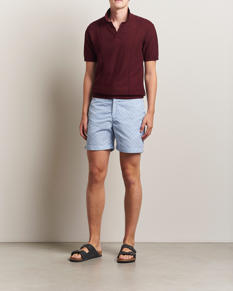 Uomini | Costumi da bagno | Orlebar Brown | Bulldog Alchemy Swimshorts Wave Blue
