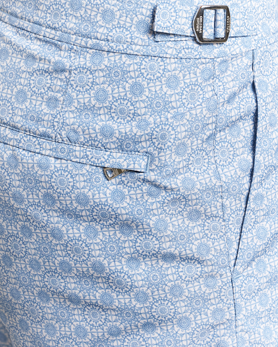 Uomini | Costumi da bagno | Orlebar Brown | Bulldog Alchemy Swimshorts Wave Blue