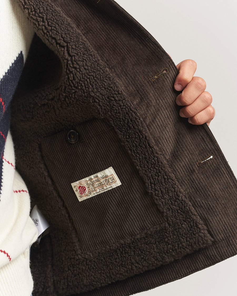 Uomini | Giacche | Baracuta | Waxed Sherling Lined Deck Jacket Deep Moss