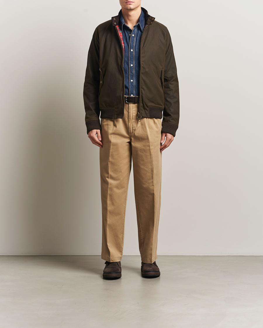 Uomini | Giacche | Baracuta | Barbour x Porton Waxed Jacket Olive
