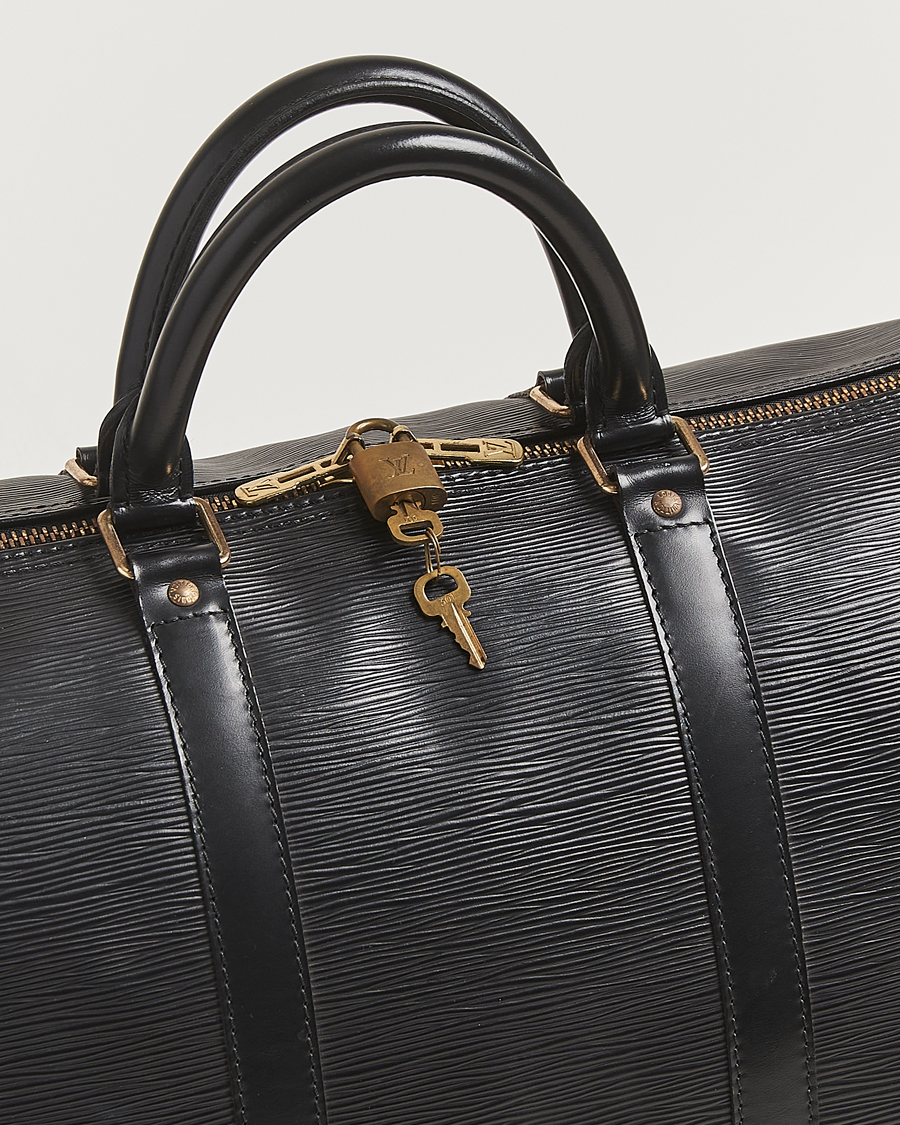 Uomini | Louis Vuitton Pre-Owned Keepall 50 Epi Leather Black | Louis Vuitton Pre-Owned | Keepall 50 Epi Leather Black