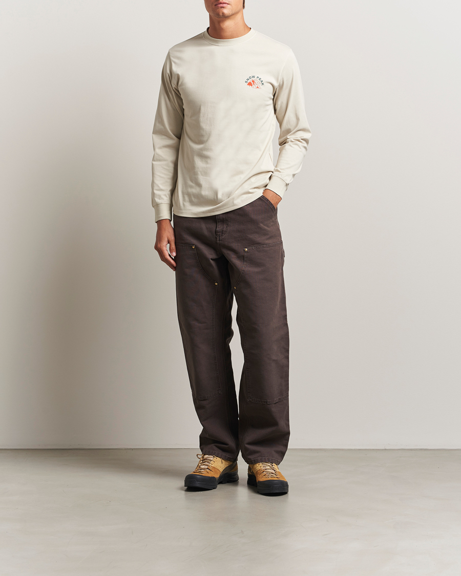 Uomini | T-shirt | Snow Peak | Graphic Long Sleeve T-Shirt Ivory