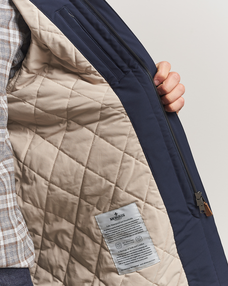 Uomini | Giacche | Morris | Grant Car Coat Navy