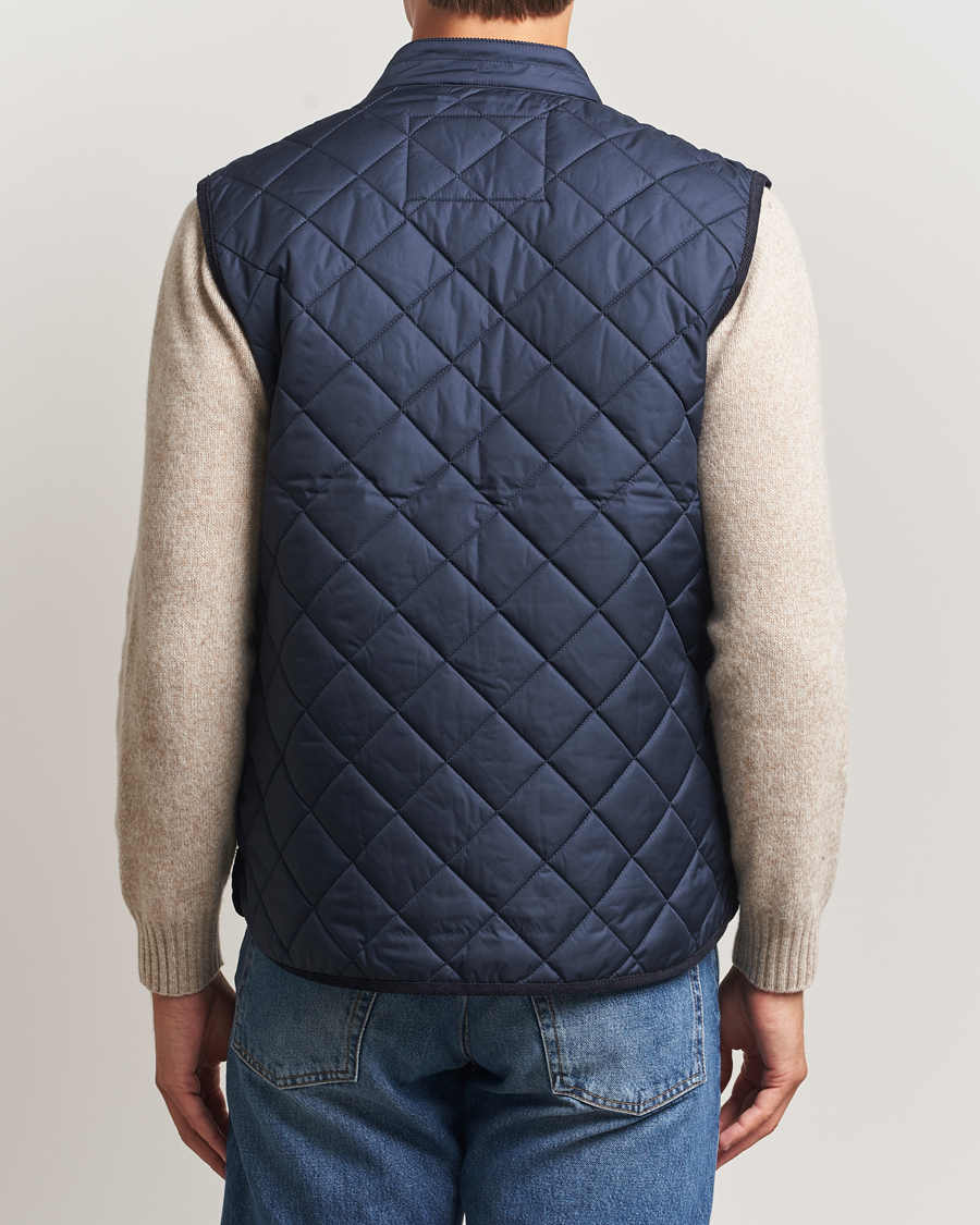 Uomini | Gilet | Morris | Teddy Quilted Vest Navy