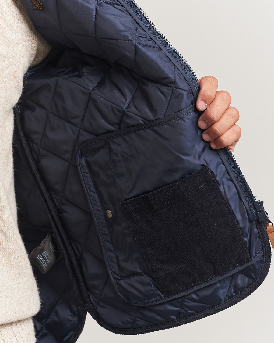 Uomini | Gilet | Morris | Teddy Quilted Vest Navy