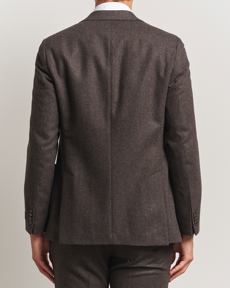 Uomini | Blazers | Morris | Flannel Wool Blazer Brown