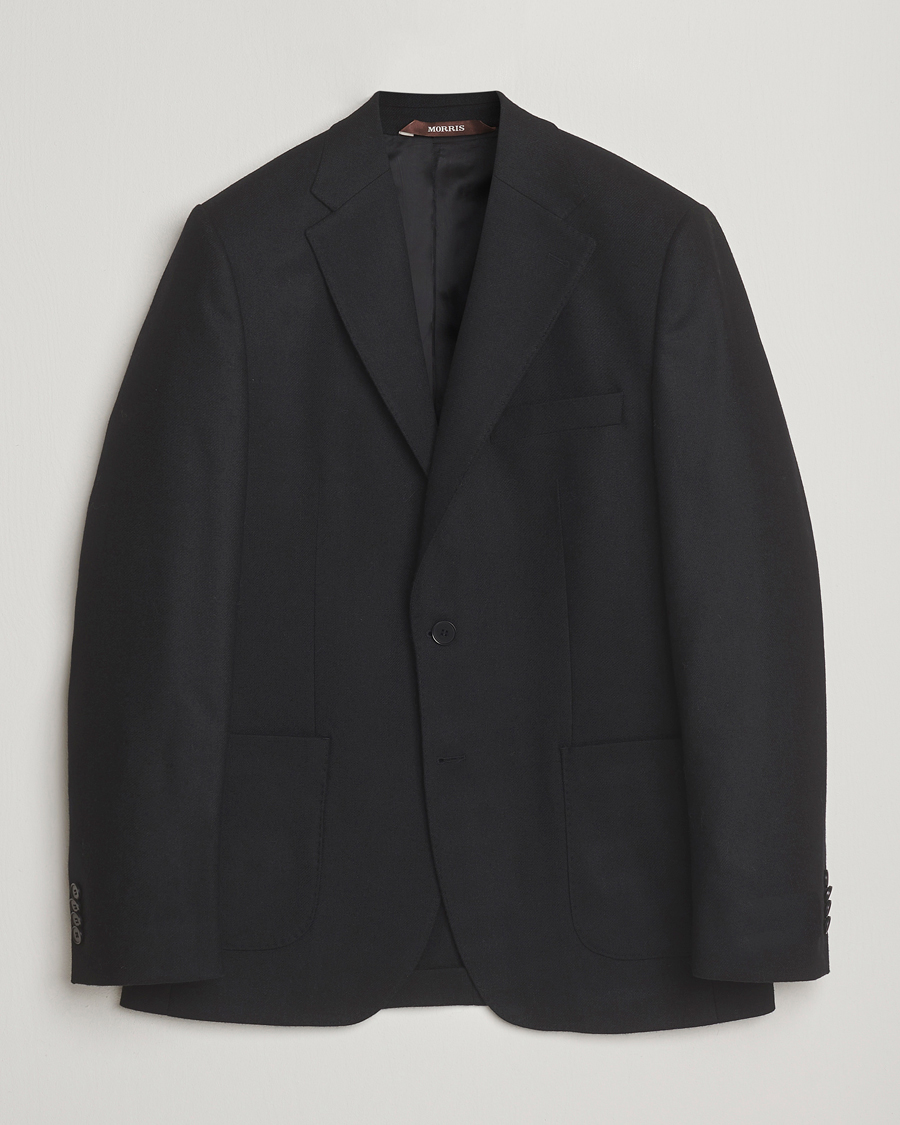 Uomini | Blazers | Morris | Flannel Wool Blazer Black
