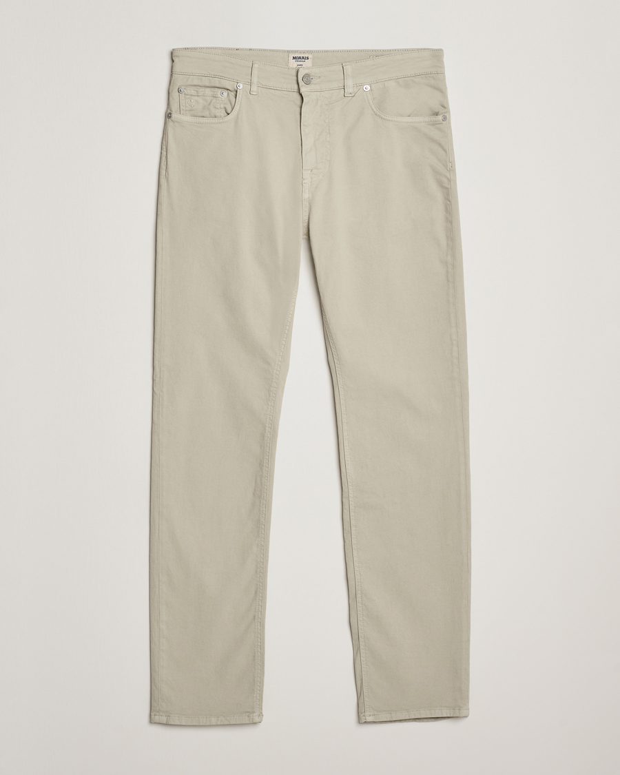 Uomini | Pantaloni | Morris | James Brushed 5-Pocket Pants Khaki