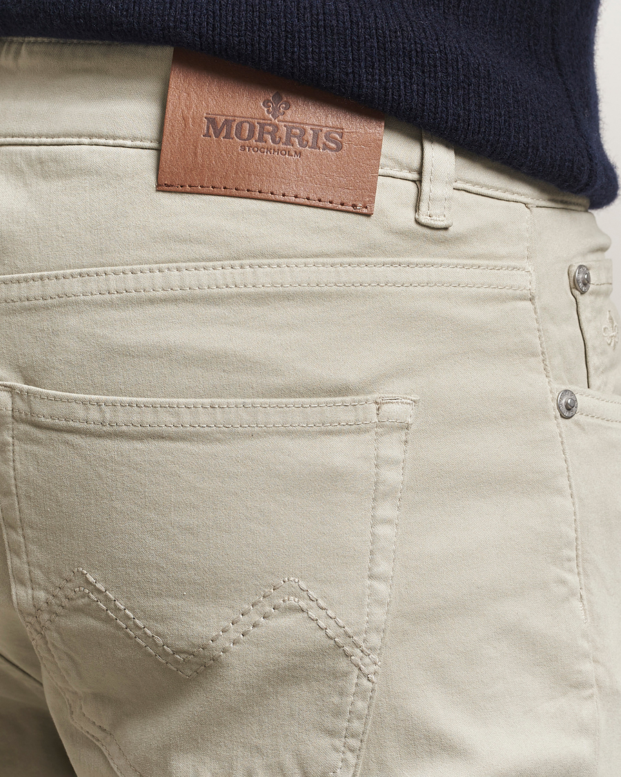 Uomini | Pantaloni | Morris | James Brushed 5-Pocket Pants Khaki