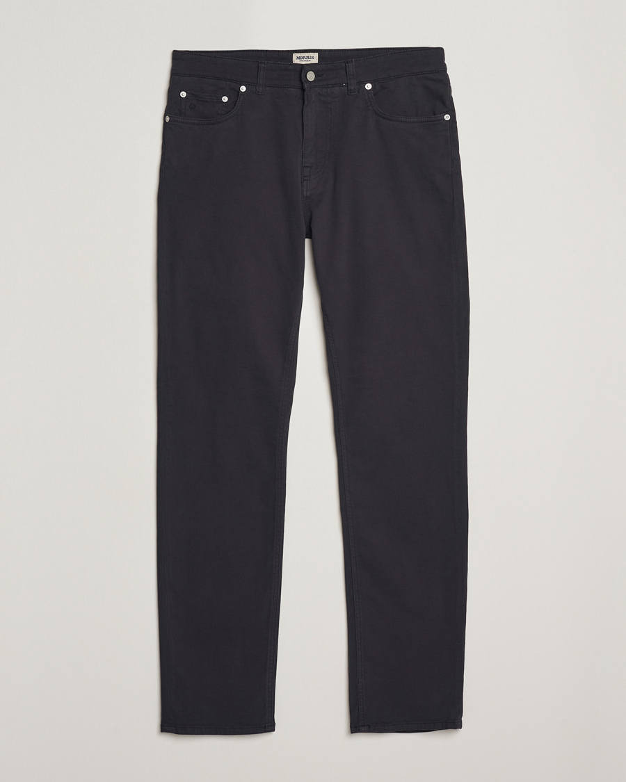 Uomini | Pantaloni | Morris | James Brushed 5-Pocket Pants Blue