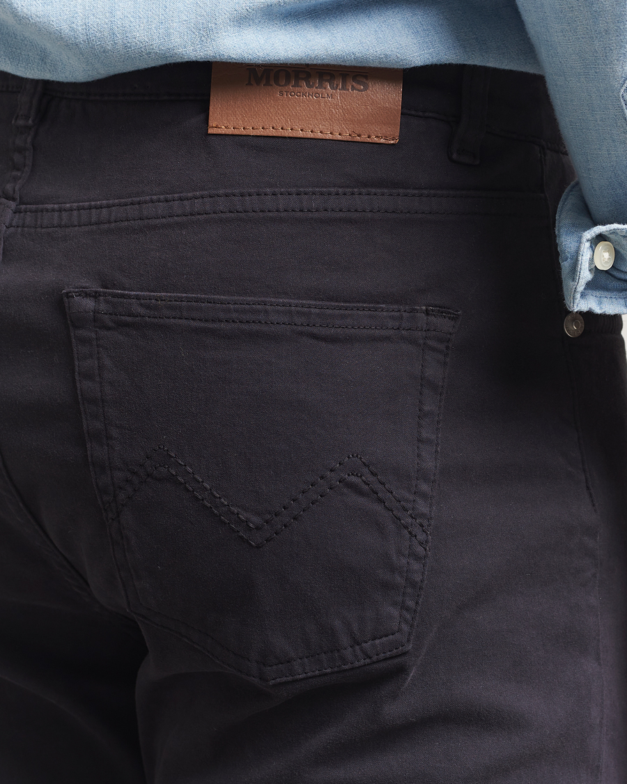 Uomini | Pantaloni | Morris | James Brushed 5-Pocket Pants Blue