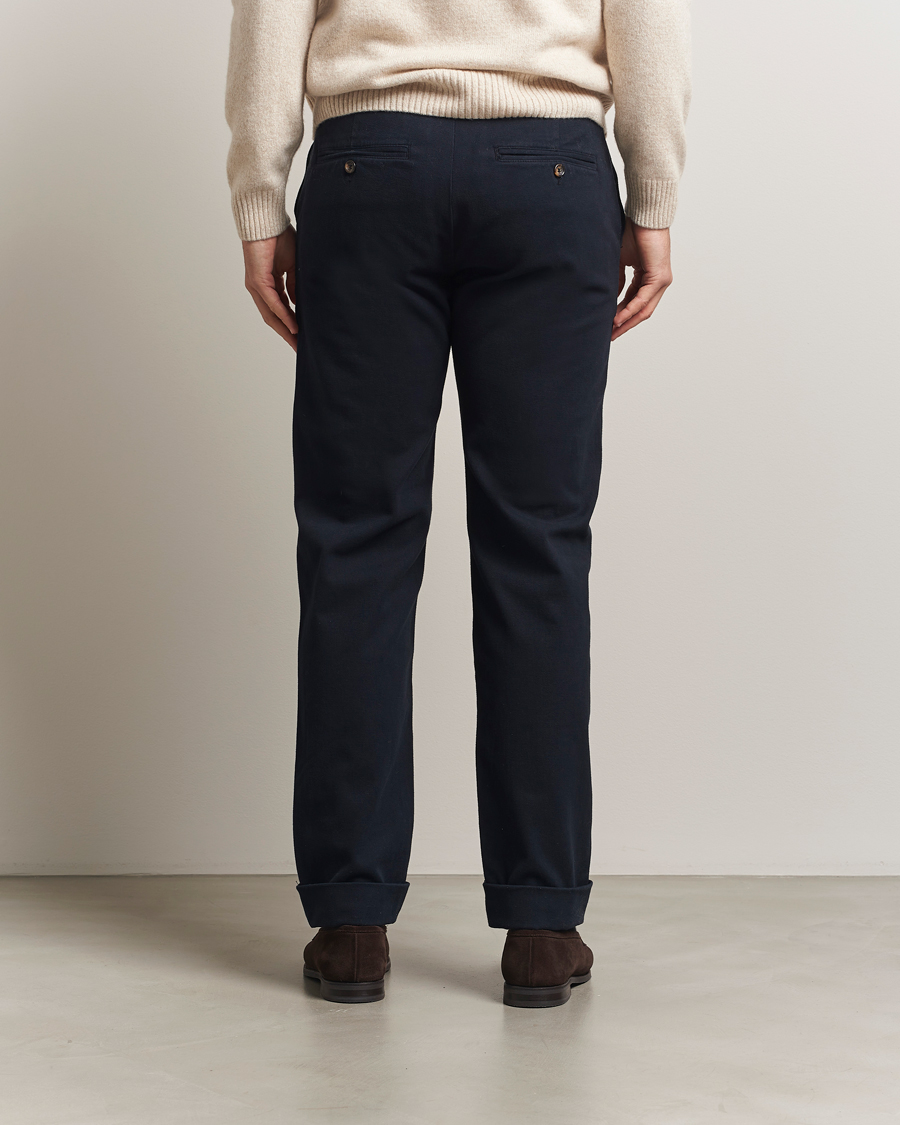 Uomini | Pantaloni | Morris | Jack Soft Twill Trousers Blue