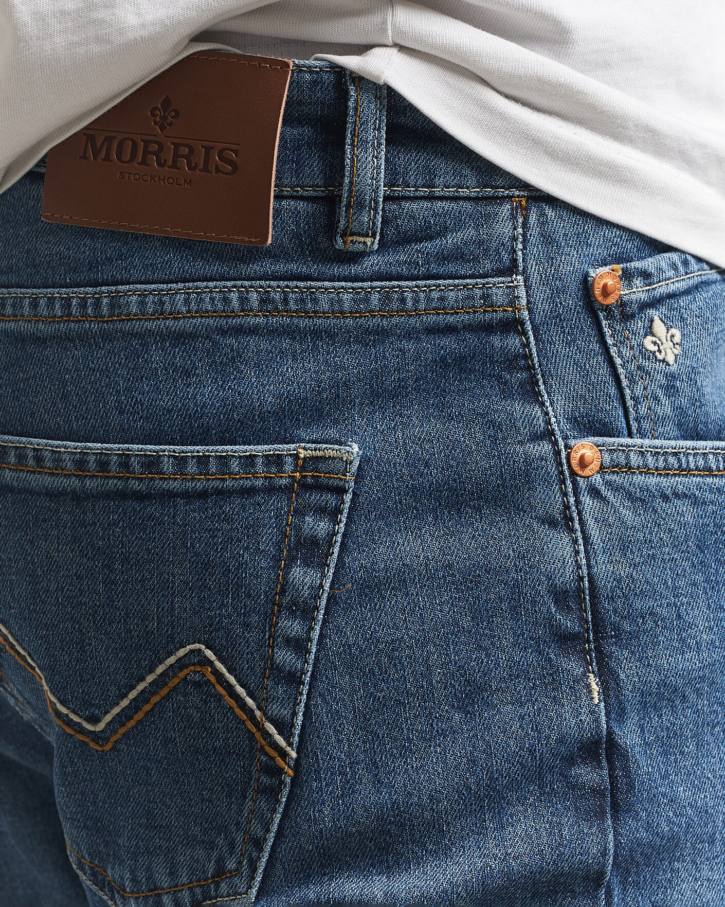 Uomini | Pantaloni | Morris | Steve Stretch Jeans One Year Wash
