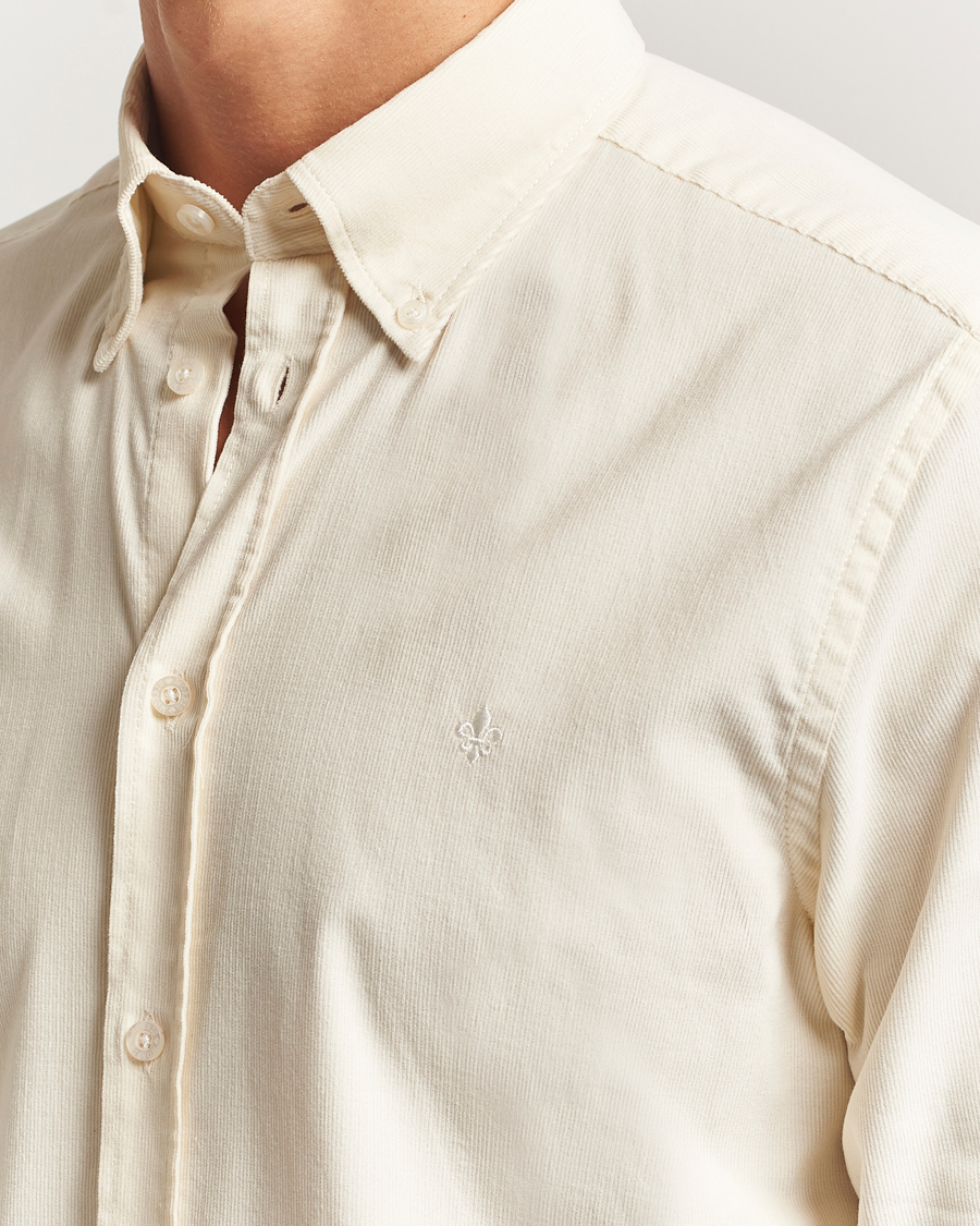 Uomini | Camicie | Morris | Douglas Corduroy Shirt Off White