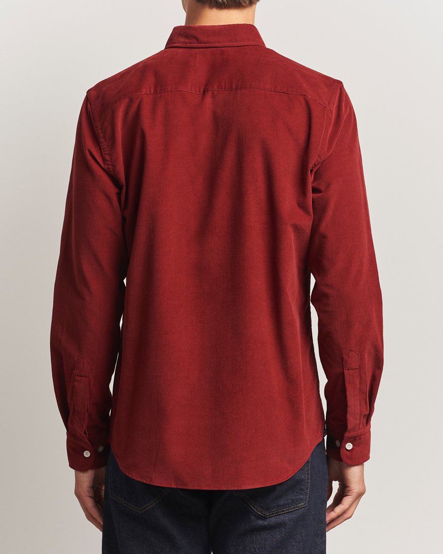 Uomini | Camicie | Morris | Douglas Corduroy Shirt Red