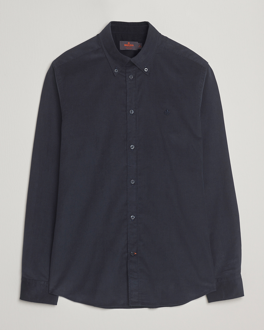Uomini | Camicie | Morris | Douglas Corduroy Shirt Navy