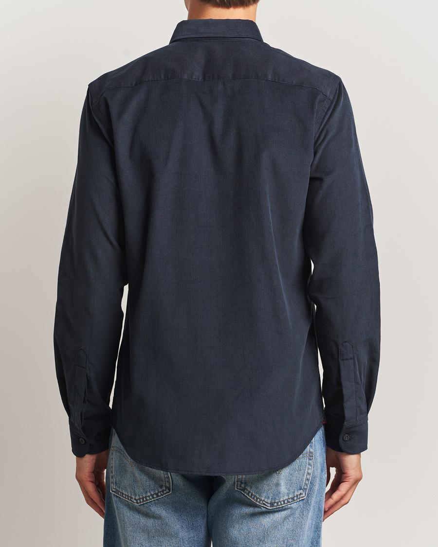 Uomini | Camicie | Morris | Douglas Corduroy Shirt Navy