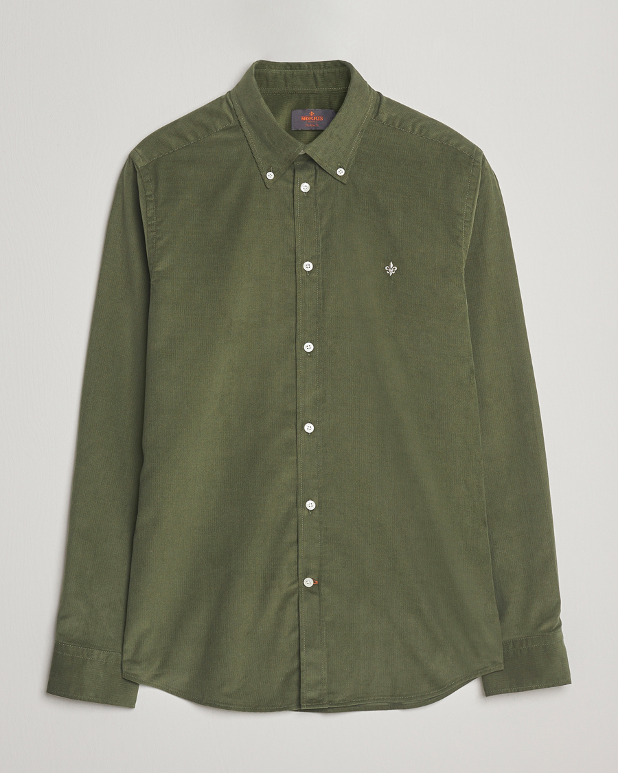 Uomini | Camicie | Morris | Douglas Corduroy Shirt Olive