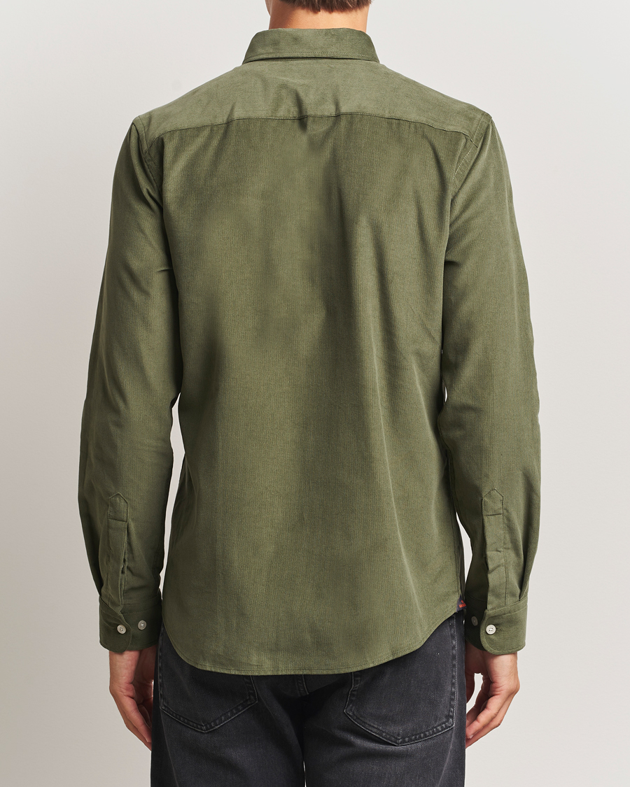 Uomini | Camicie | Morris | Douglas Corduroy Shirt Olive
