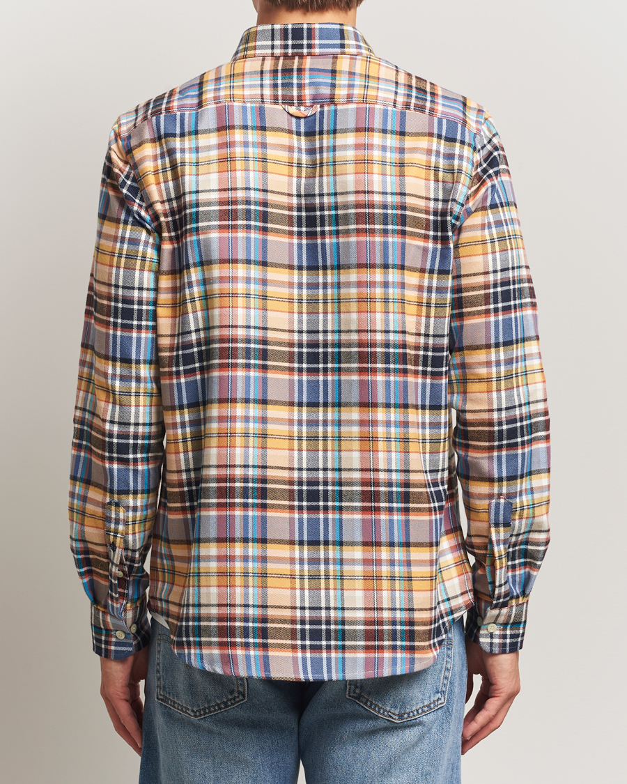 Uomini | Camicie | Morris | Happy Tartan Check Shirt Yellow