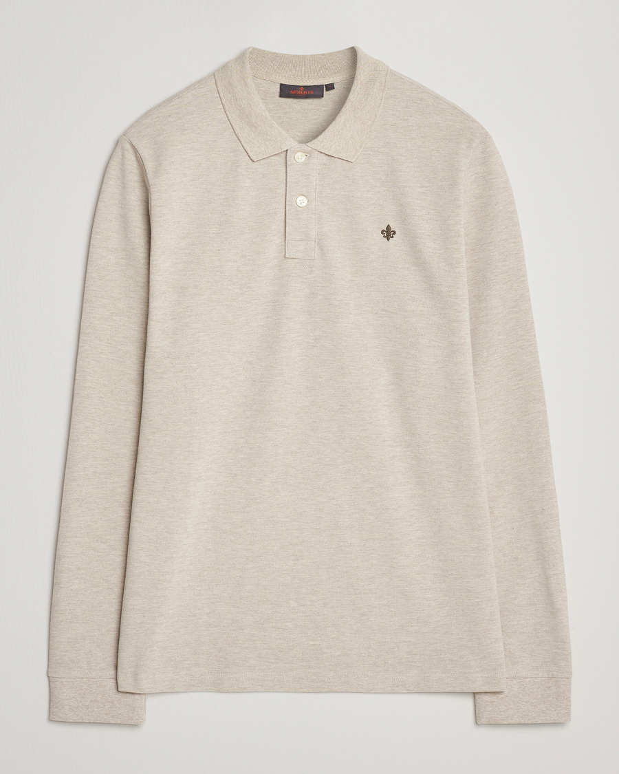 Uomini | Maglieria | Morris | Camden Long Sleeve Polo Shirt Khaki