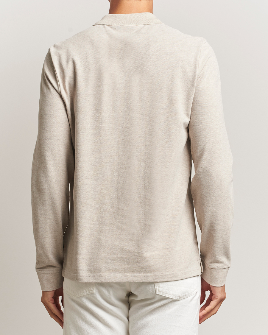 Uomini | Polo | Morris | Camden Long Sleeve Polo Shirt Khaki