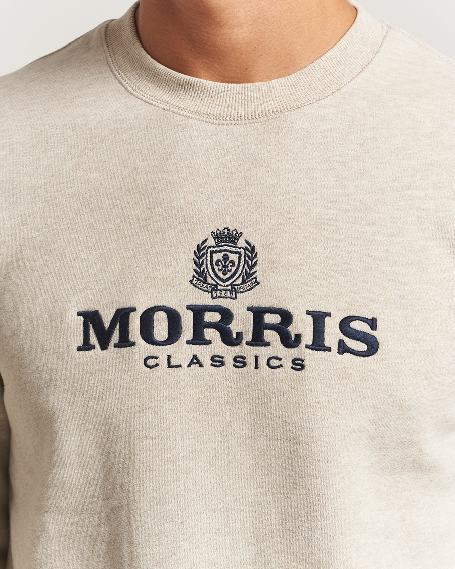 Uomini | Maglieria | Morris | Brian Logo Sweatshirt Khaki