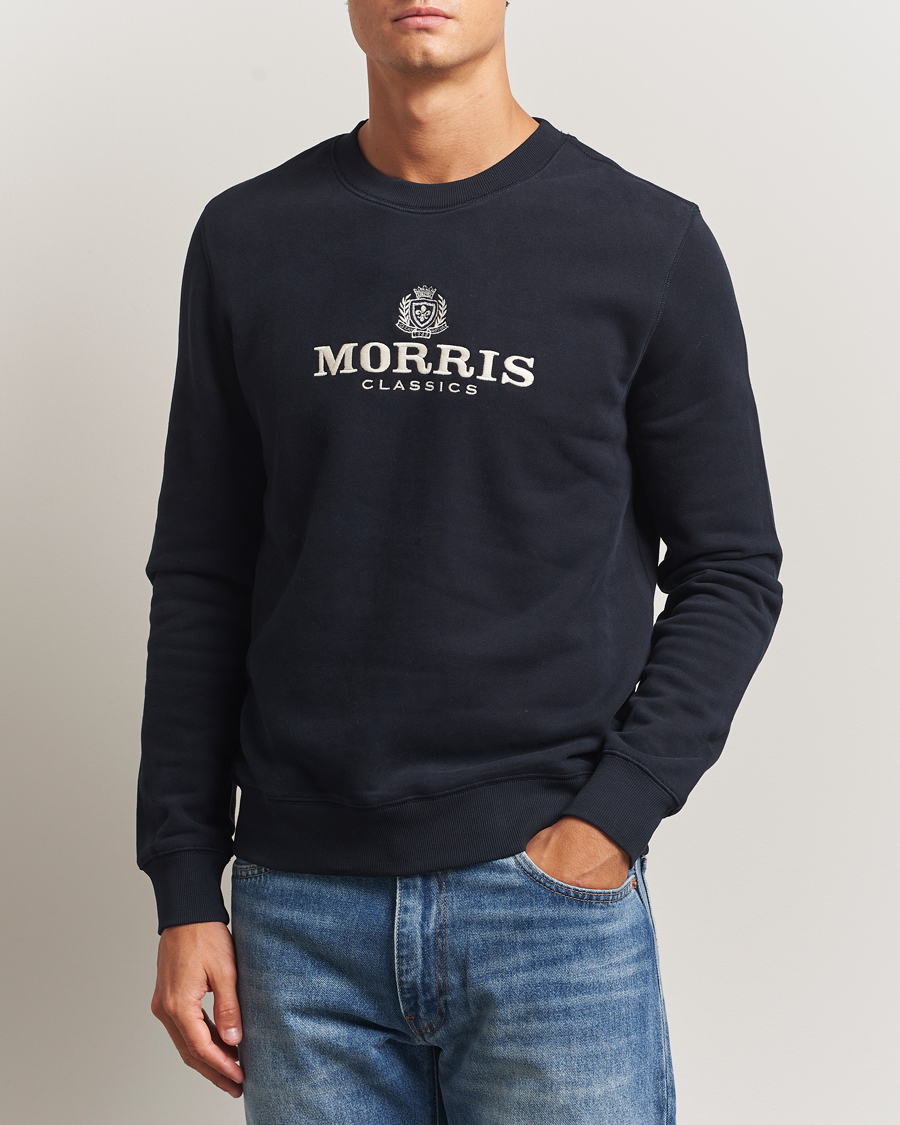 Uomini | Maglieria | Morris | Brian Sweatshirt Old Blue