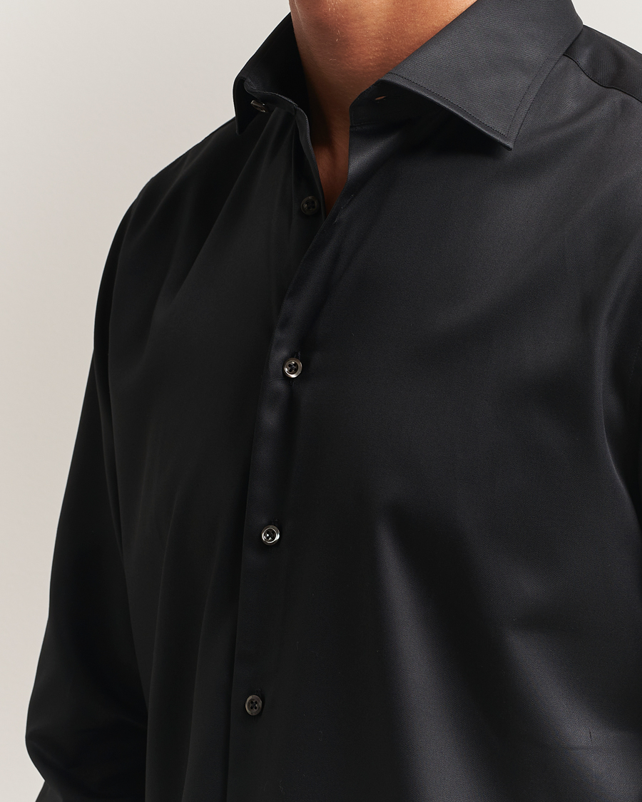 Uomini | Camicie | Stenströms | Regular Fit Shirt Black