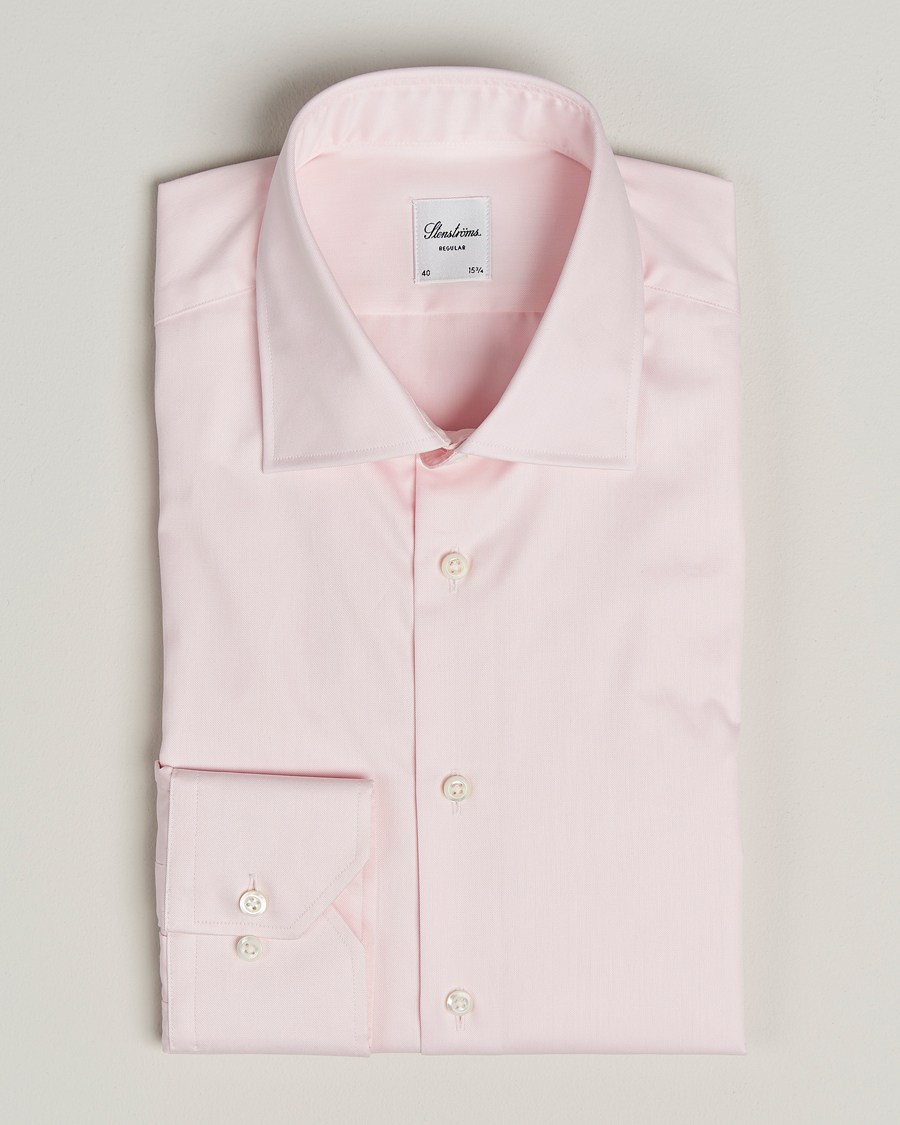 Uomini | Camicie | Stenströms | Regular Fit Cut Away Shirt Pink