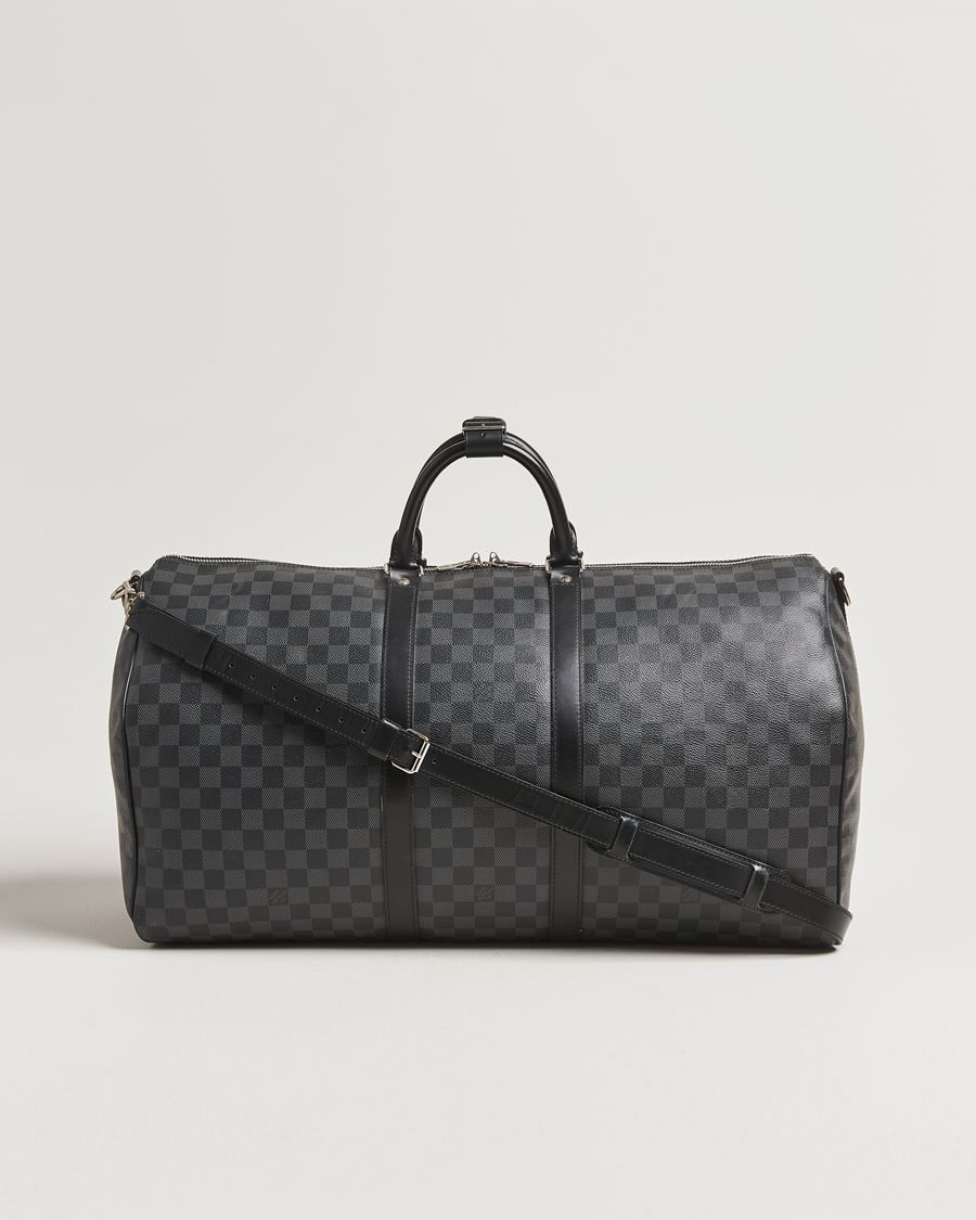 Uomini | Louis Vuitton Pre-Owned Keepall Bandoulière 55 Damier Graphite | Louis Vuitton Pre-Owned | Keepall Bandoulière 55 Damier Graphite