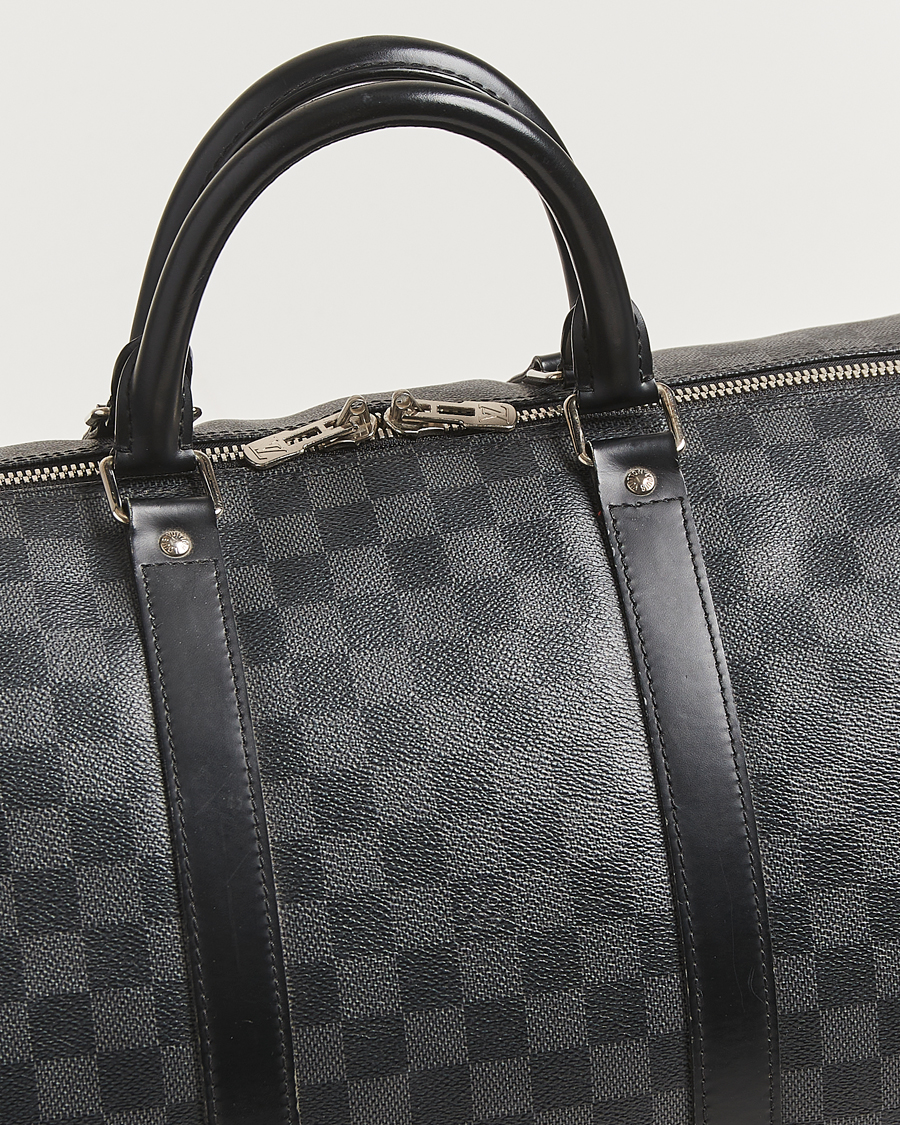 Uomini | Louis Vuitton Pre-Owned Keepall Bandoulière 55 Damier Graphite | Louis Vuitton Pre-Owned | Keepall Bandoulière 55 Damier Graphite