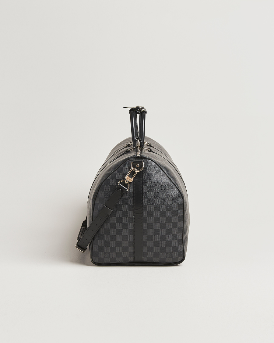 Uomini | Louis Vuitton Pre-Owned Keepall Bandoulière 55 Damier Graphite | Louis Vuitton Pre-Owned | Keepall Bandoulière 55 Damier Graphite