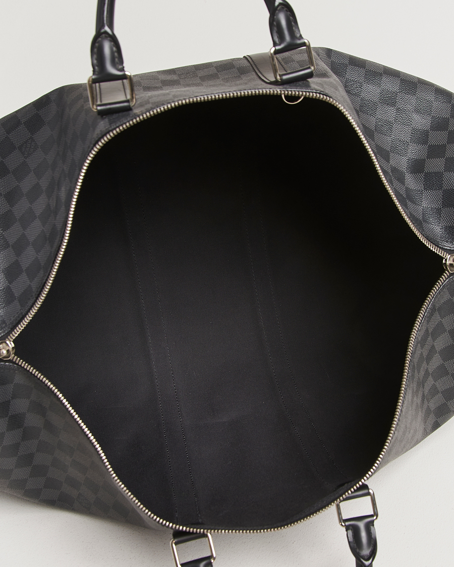 Uomini | Louis Vuitton Pre-Owned Keepall Bandoulière 55 Damier Graphite | Louis Vuitton Pre-Owned | Keepall Bandoulière 55 Damier Graphite