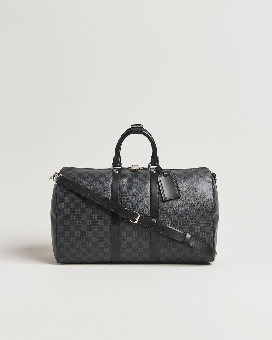 Uomini | Louis Vuitton Pre-Owned Keepall Bandoulière 45 Damier Graphite | Louis Vuitton Pre-Owned | Keepall Bandoulière 45 Damier Graphite