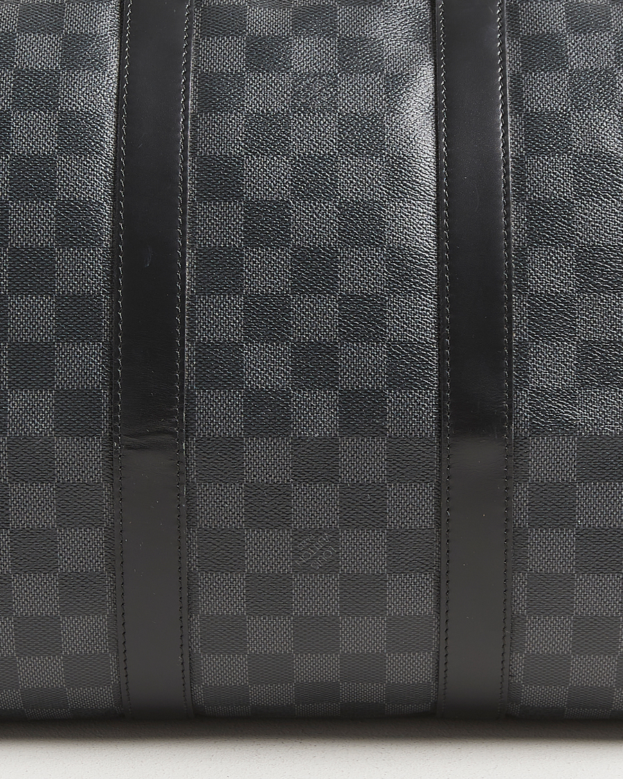 Uomini | Louis Vuitton Pre-Owned Keepall Bandoulière 45 Damier Graphite | Louis Vuitton Pre-Owned | Keepall Bandoulière 45 Damier Graphite