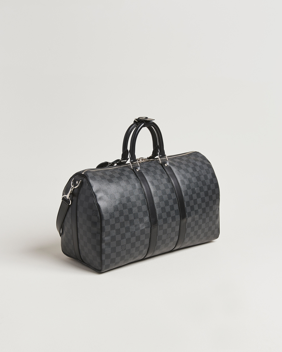 Uomini | Louis Vuitton Pre-Owned Keepall Bandoulière 45 Damier Graphite | Louis Vuitton Pre-Owned | Keepall Bandoulière 45 Damier Graphite