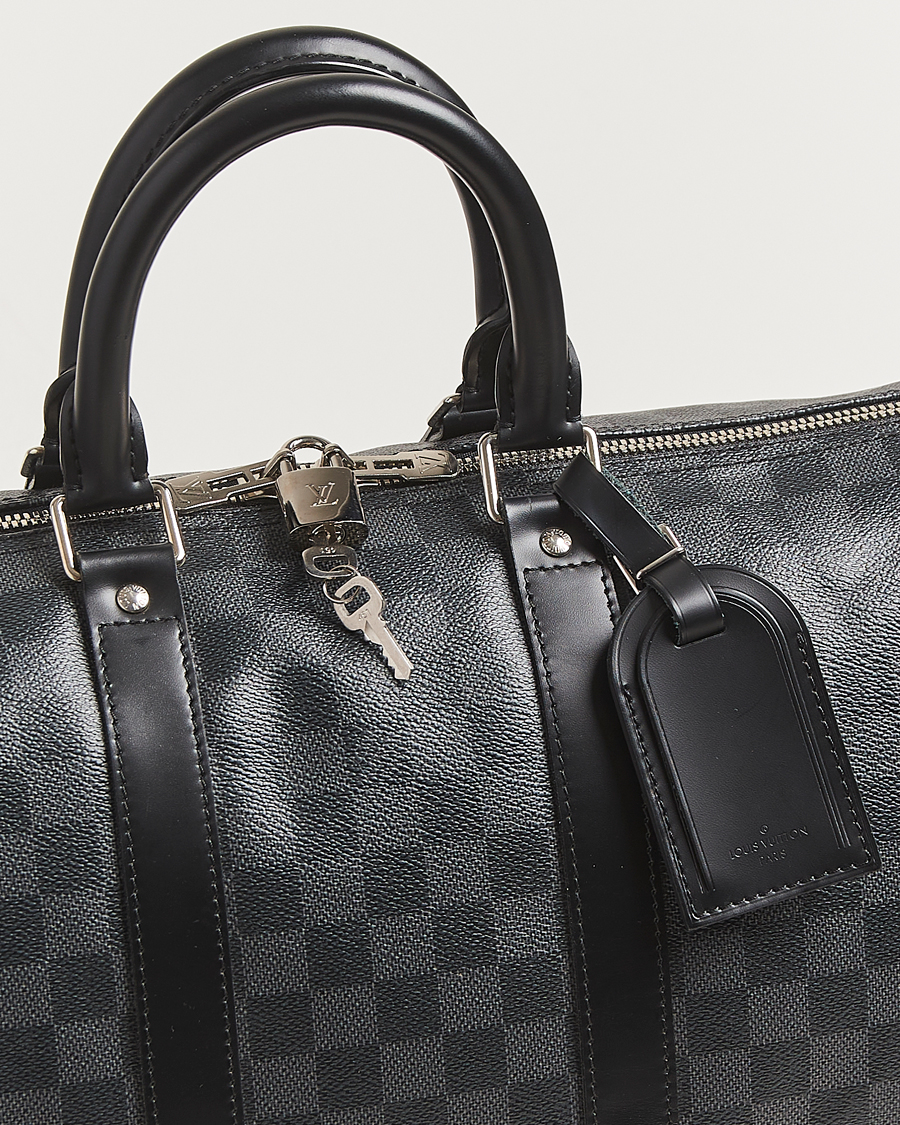 Uomini | Louis Vuitton Pre-Owned Keepall Bandoulière 45 Damier Graphite | Louis Vuitton Pre-Owned | Keepall Bandoulière 45 Damier Graphite