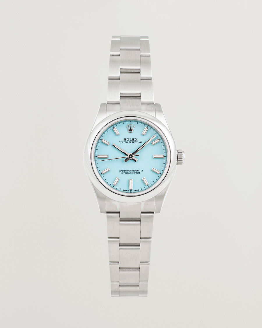 Uomini | Rolex Pre-Owned Oyster Perpetual 31 Turquoise | Rolex Pre-Owned | Oyster Perpetual 31 Turquoise