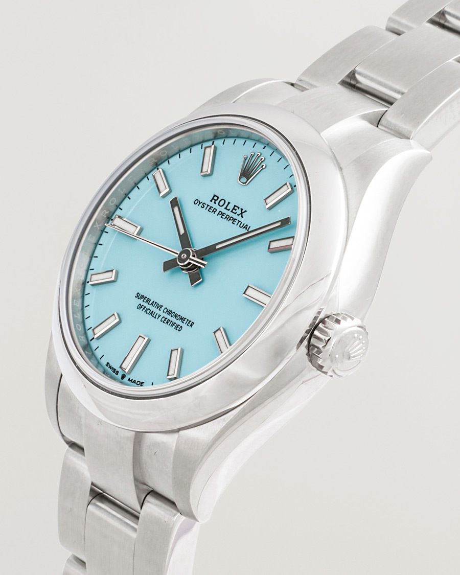 Uomini | Rolex Pre-Owned Oyster Perpetual 31 Turquoise | Rolex Pre-Owned | Oyster Perpetual 31 Turquoise