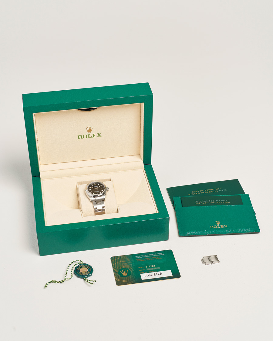 Uomini | Rolex Pre-Owned Oyster Perpetual 31 Black | Rolex Pre-Owned | Oyster Perpetual 31 Black