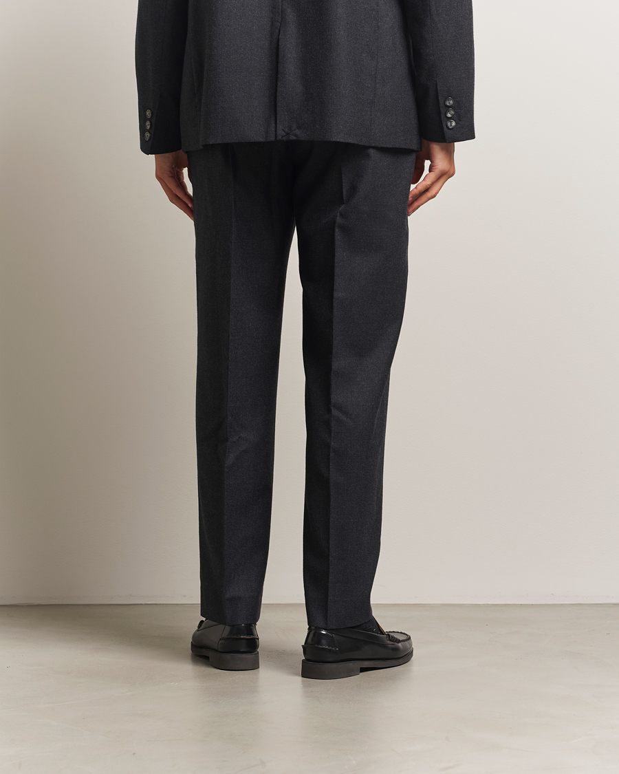 Uomini | Pantaloni | Palmes | Wool Pleated Trousers Black