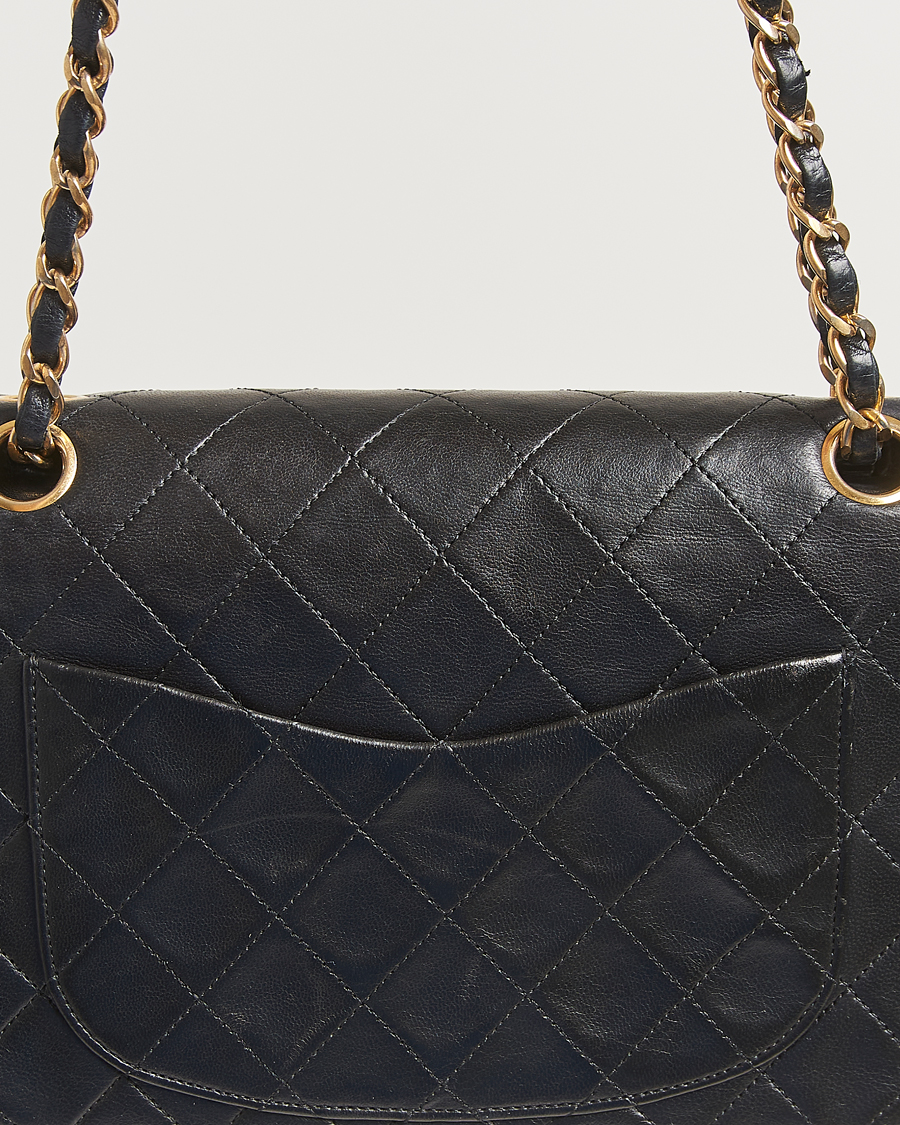 Uomini | Chanel Pre-Owned Classic Double Flap Small Lambskin  Black | Chanel Pre-Owned | Classic Double Flap Small Lambskin  Black