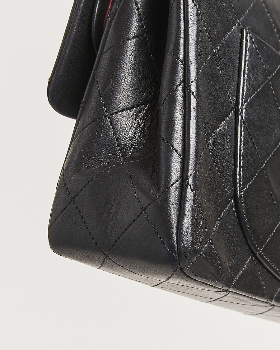 Uomini | Chanel Pre-Owned Classic Double Flap Small Lambskin  Black | Chanel Pre-Owned | Classic Double Flap Small Lambskin  Black