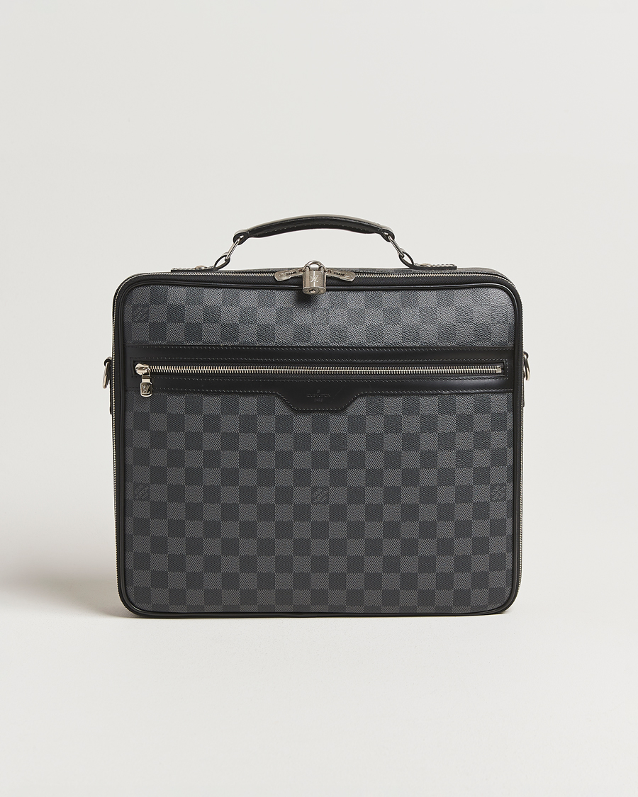 Uomini | Louis Vuitton Pre-Owned Steve Briefcase Damier Graphite | Louis Vuitton Pre-Owned | Steve Briefcase Damier Graphite