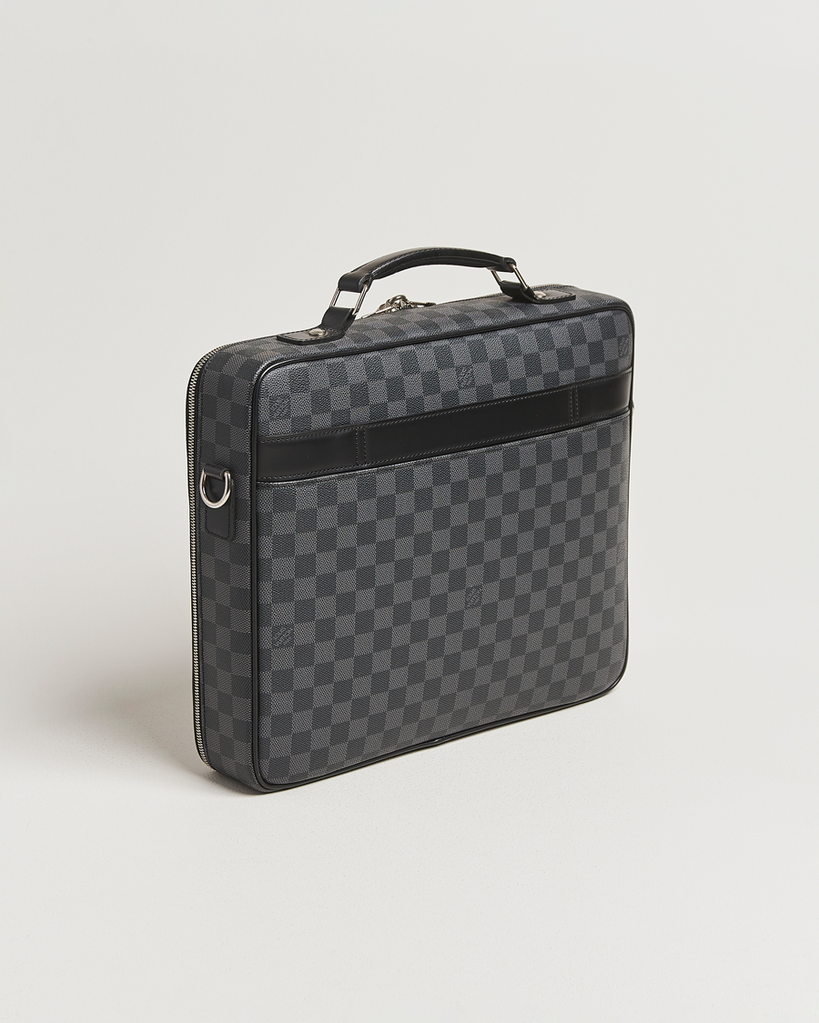 Uomini | Louis Vuitton Pre-Owned Steve Briefcase Damier Graphite | Louis Vuitton Pre-Owned | Steve Briefcase Damier Graphite