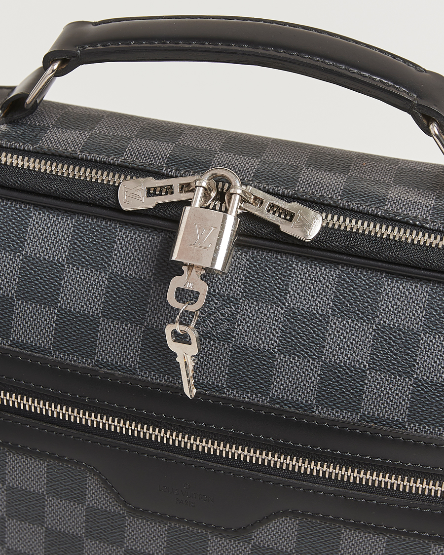 Uomini | Louis Vuitton Pre-Owned Steve Briefcase Damier Graphite | Louis Vuitton Pre-Owned | Steve Briefcase Damier Graphite