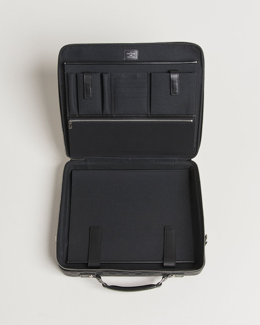 Uomini | Louis Vuitton Pre-Owned Steve Briefcase Damier Graphite | Louis Vuitton Pre-Owned | Steve Briefcase Damier Graphite