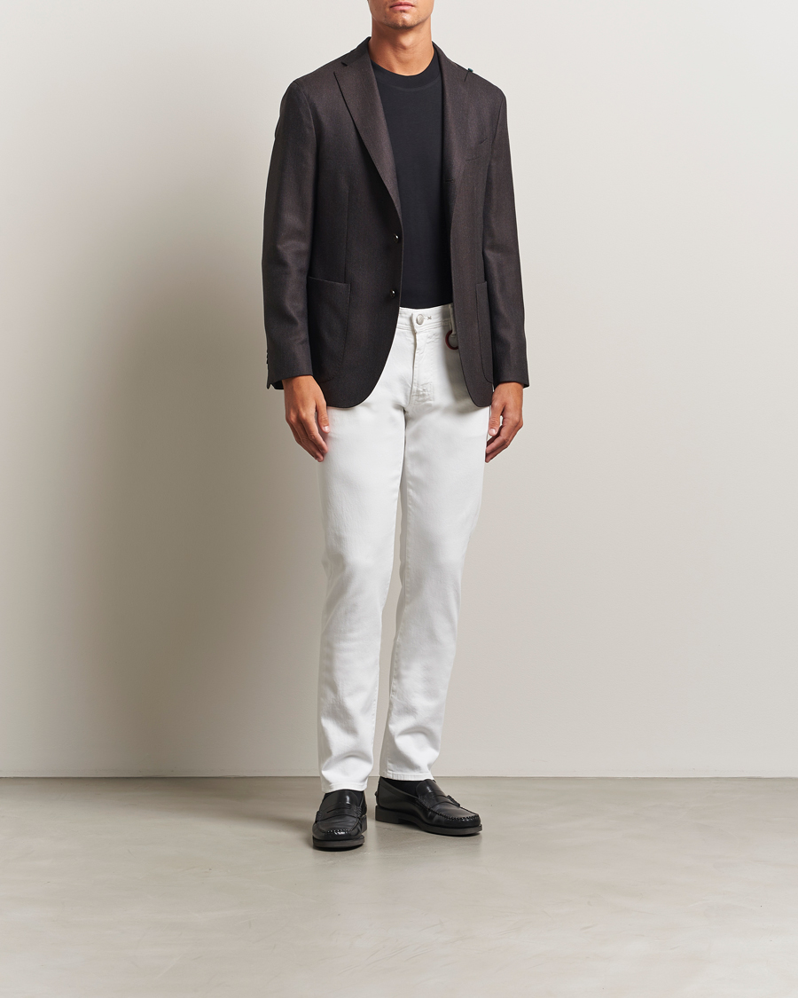 Uomini | Jeans | Tramarossa | Michelangelo Stretch Jeans White Raw