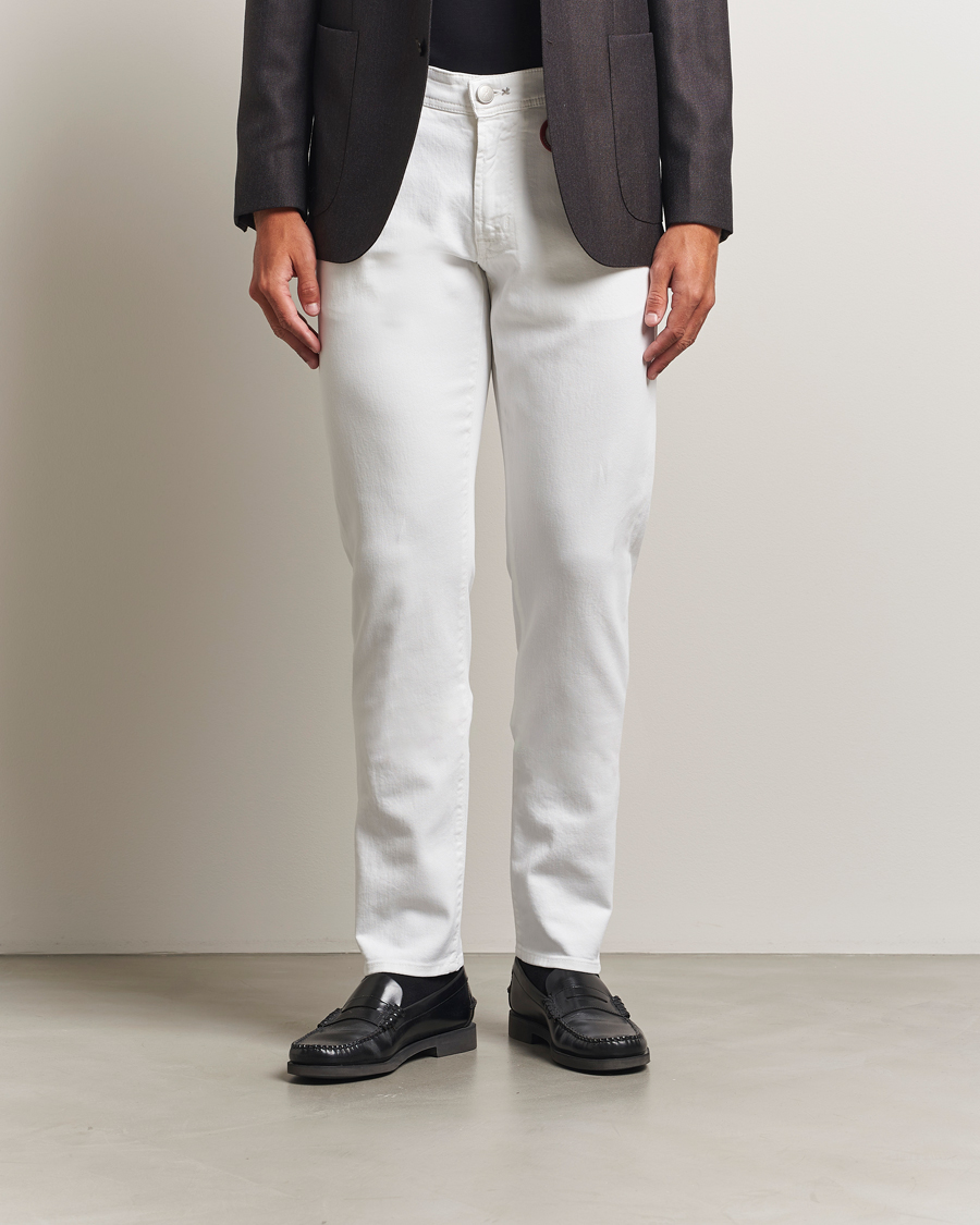 Uomini | Jeans | Tramarossa | Michelangelo Stretch Jeans White Raw